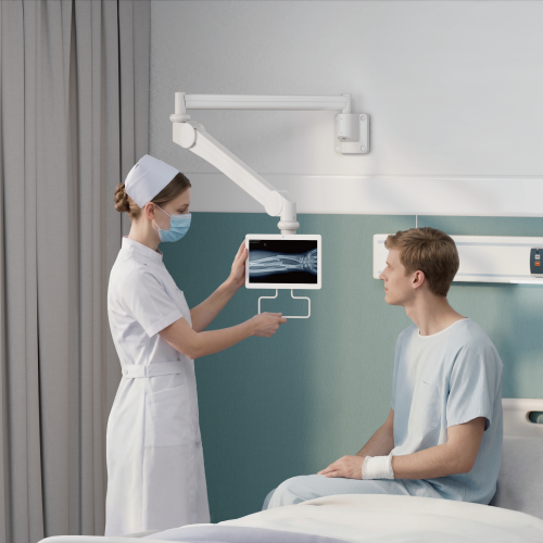 Medical Wall-Mounted Monitor Arm (487mm Height Range) MED12-1 Weight Capacity 0.8-3kg (1.8-6.6lbs) from china(chinese)