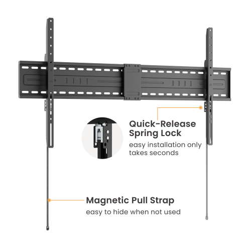  Large Screen Heavy-Duty Fixed TV Mount LP82-612F Supports ultra-large screens up to 140" and 150kg (330bs) from china(chinese)