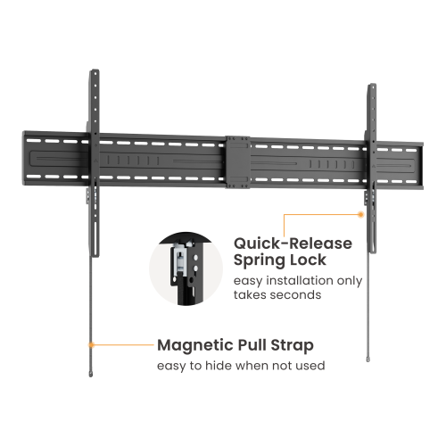  Large Screen Heavy-Duty Fixed TV Mount LP82-616F Supports ultra-large screens up to 150" and 150kg (330bs) from china(chinese)