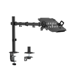 Cost-Effective Articulating Single-Screen Monitor Arm with Laptop Holder