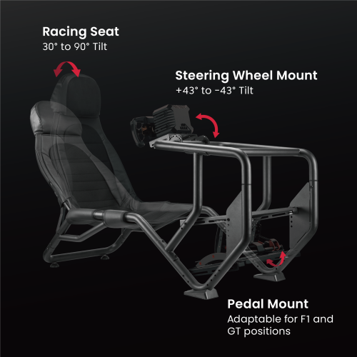 Compact Racing Simulator Cockpit LRS14-BS01 Switchable between F1 and GT seating styles. from china(chinese)