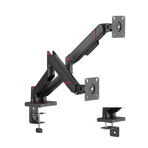 GeometricBlok Dual-Screen Gas Spring Monitor Arm LDT126-C024 Gaming-Inspired Aesthetics with Great Value from china(chinese)
