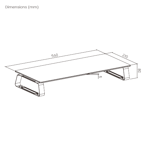 Universal Tabletop Monitor Riser STB-062 Raise monitor to a comfortable height & frees up space from china(chinese)