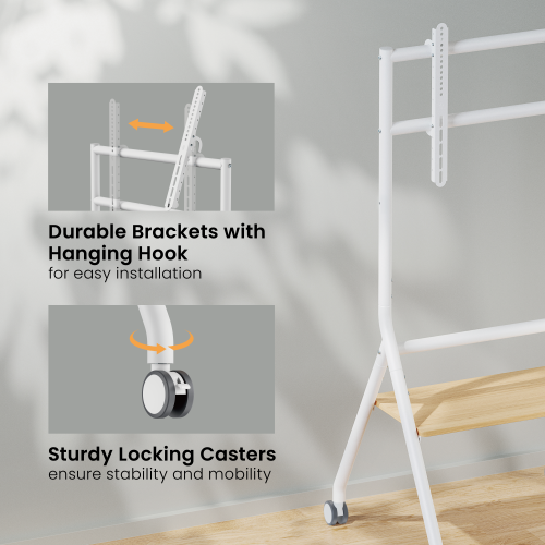 Minimalist Heavy-Duty Studio TV Cart TTF13E-46FW Redefine Viewing Experience from china(chinese)