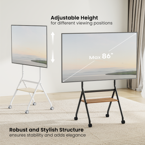 Minimalist Heavy-Duty Studio TV Cart TTF13E-46FW Redefine Viewing Experience from china(chinese)