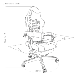 Comfy Fabric Gaming Chairs with Linkage Armrests