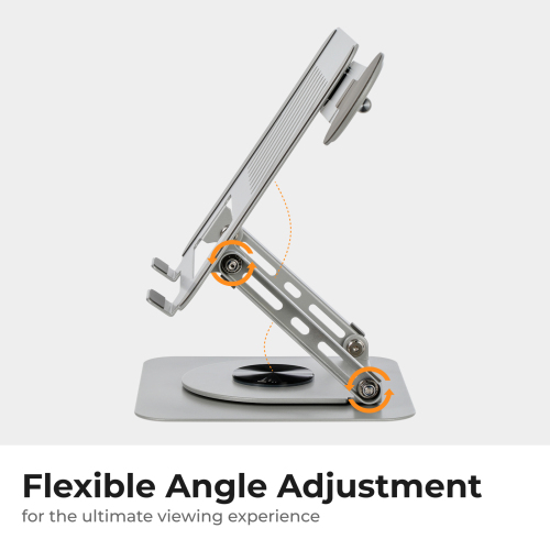 360° Rotating Foldable Stepless Adjustable Laptop Riser with Magnetic Phone Stand LPS01-18 For most 11”-17” laptops, tablets and more from china(chinese)