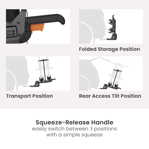 2-Bike Hitch Rack With Angled Rail CBR10-22H Load Smoothly. Travel Securely. from china(chinese)