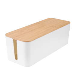 Bamboo Style Cable Management Box (Large)