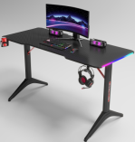 NEW ERA Fully-Equipped Gaming Desk with RGB Lighting