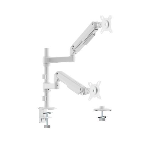 Super Economy Mechanical Spring Pole-Mounted Dual-Screen Monitor Arm LDT112-C024PE Designed for precision and comfort. from china(chinese)