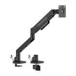 Single-Screen Heavy-Duty Gas Spring Monitor Arm with USB Ports