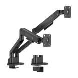 Dual-Screen Heavy-Duty Gas Spring Monitor Arm