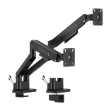Dual-Screen Heavy-Duty Mechanical Spring Monitor Arm with USB Ports