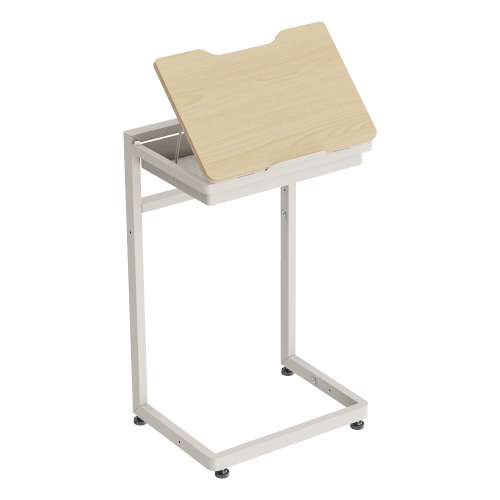 Tiltable C-Shaped Side Table with Storage Box TS11-01 Work, Relax, Store — All in One Smart Side Table from china(chinese)