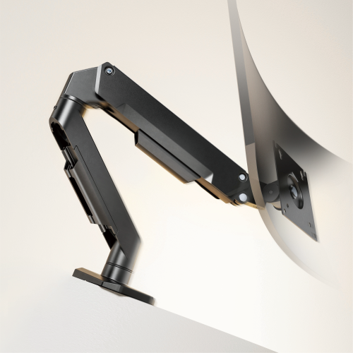  Linear Edge Single-Screen Gas Spring Monitor Arm LDT134-C012 Metal Excellence for Smarter Workspaces from china(chinese)