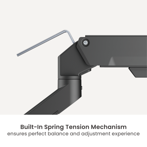  Linear Edge Single-Screen Gas Spring Monitor Arm LDT134-C012 Metal Excellence for Smarter Workspaces from china(chinese)
