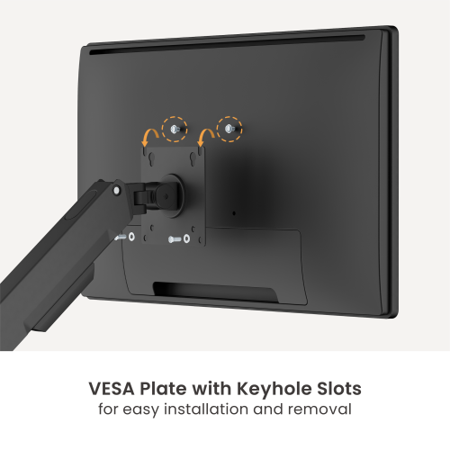 Linear Edge Wall-Mounted Mechanical Spring Monitor Arm LDA134-111E Metal Excellence for Smarter Workspaces from china(chinese)