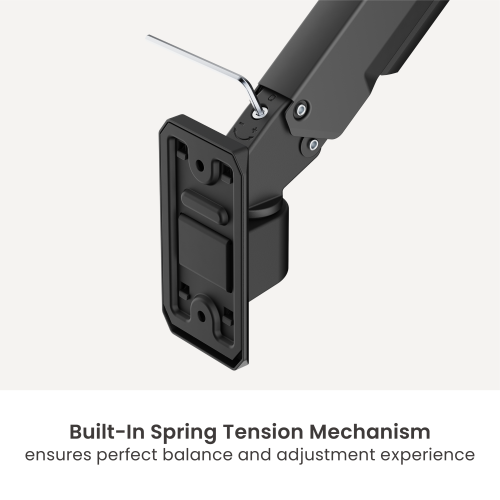 Linear Edge Wall-Mounted Mechanical Spring Monitor Arm LDA134-111E Metal Excellence for Smarter Workspaces from china(chinese)