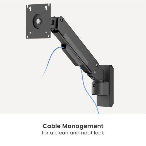 Linear Edge Wall-Mounted Mechanical Spring Monitor Arm LDA134-111E Metal Excellence for Smarter Workspaces from china(chinese)