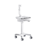 Electric Height-Adjustable Medical Cart with Monitor Mount
