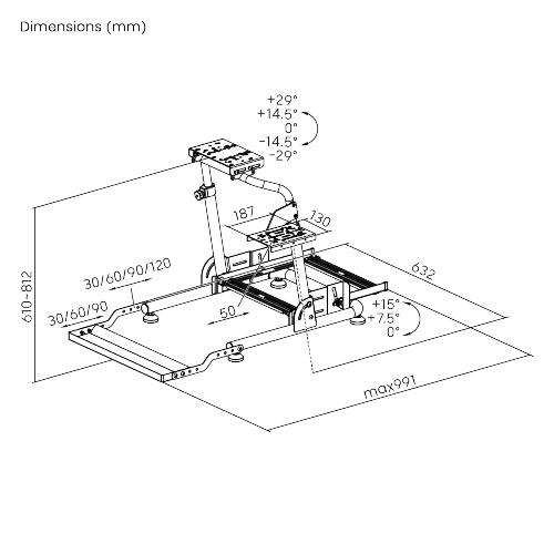  Elite Racing Simulator Wheel Stand LRS17-BS02 The compact solution for limited space from china(chinese)