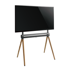 Scandinavian Easel Studio TV Floor Stand with RGB Light