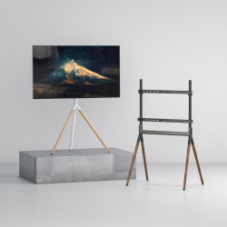  Four-Legged Stylish Easel Studio TV Floor Stands (Metal & Wood)