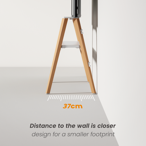 Danish Style TV Floor Stand with storage shelf FS36-44F-02  from china(chinese)