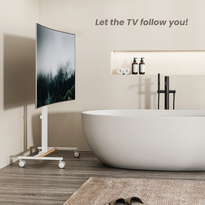 Compact TV Cart FS47-44T-01W  from china(chinese)