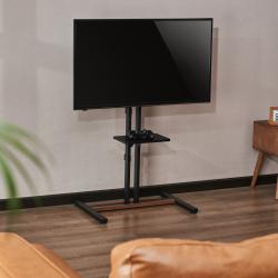 Compact TV Stand with Storage Shelf