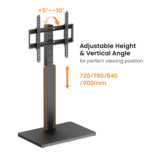 Economy Height-adjustable TV Floor Stand FS52-44T-01 Combing cost-effectiveness and asthetics from china(chinese)
