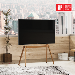 Solid Wood Four-Legged TV Floor Stand