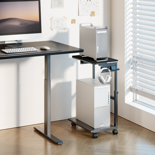 Versatile Mobile CPU Floor Stand with US Standard Power Strip CPB30-01 One Stand, Endless Possibilities for Work, Gaming, and Storage. from china(chinese)