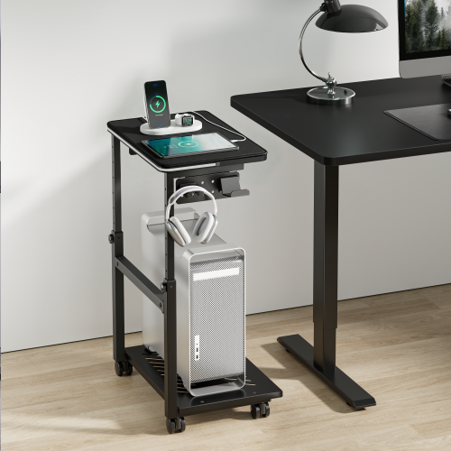 Versatile Mobile CPU Floor Stand with EU Standard Power Strip CPB30-02 One Stand, Endless Possibilities for Work, Gaming, and Storage. from china(chinese)