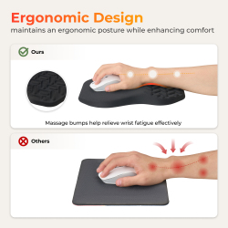  Ergonomic Mouse Pad with Wrist Rest