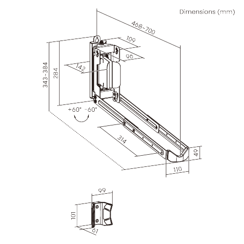 Swiveling Wall-Mounted Bike Rack LBM16-01 Easy to Use丨Perfect for Most Bikes from china(chinese)