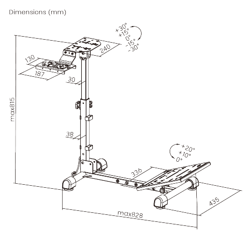 Foldable Racing Steering Wheel Stand with Gear Shifter LRS05-BS-KP01 A Convenient Gaming Solution for Small Living Spaces from china(chinese)