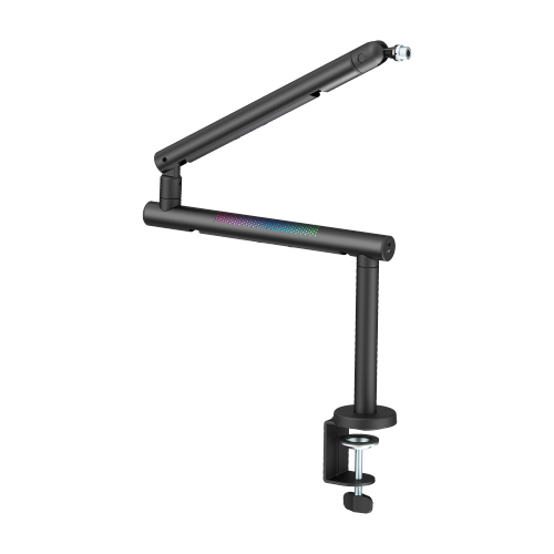 Aluminum Low Profile RGB Microphone Boom Arm (with Extension Riser) MDS23-1L Precision CNC Aluminum Meets Dynamic Point-Source Glow from china(chinese)