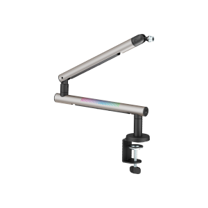 Aluminum Low Profile RGB Microphone Boom Arm