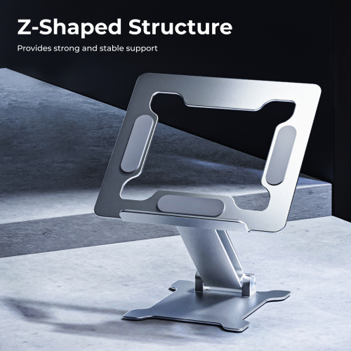 Foldable Stepless Adjustment Aluminum Laptop Riser LPS03-12 For 11"-15" laptops, tablets, E-Readers, and more from china(chinese)