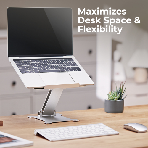 Foldable Stepless Adjustment Aluminum Laptop Riser LPS03-12 For 11"-15" laptops, tablets, E-Readers, and more from china(chinese)