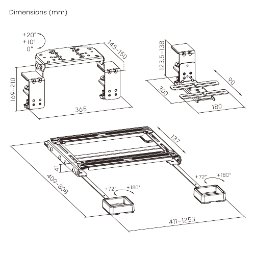 Universal Mounting Accessories for Racing Sim Gears LRA04-BS01 Compatible with gears from most brands such as Logitech, Thrustmaster. from china(chinese)