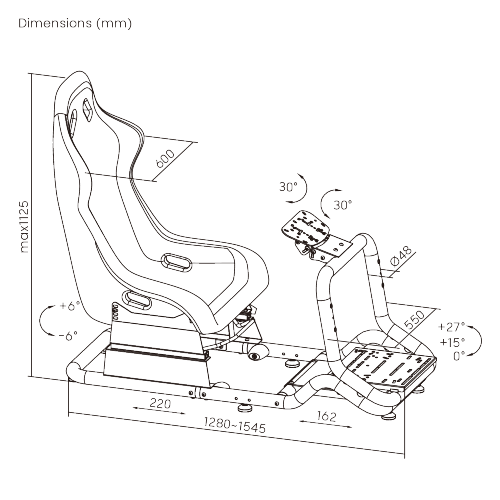 Premium Racing Simulator Cockpit LRS07-BS Professional Grade Racing Cockpit for the Professional Racers from china(chinese)