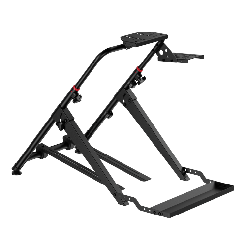Foldable Racing Simulator Wheel Stand with Chair Fixing Slot LRS15-BS02 Compact entry -level solution for sim racing enthusiasts. from china(chinese)