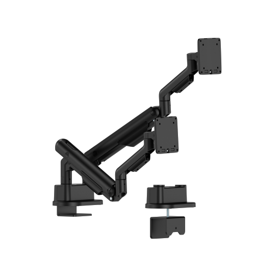 Dual-Screen Space-Efficient Gas Spring Monitor Arm LDT133-C024 For most 17”-35” Screens from china(chinese)