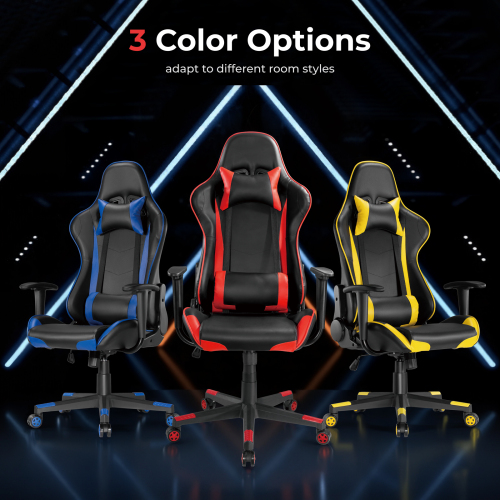  PU Leather Gaming Chairs with Headrest and Lumbar Support CH06-12 Design for gaming/relaxing/napping from china(chinese)