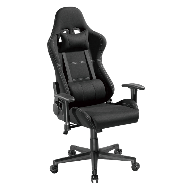 Upholstered Fabric Gaming Chair with Headrest and Lumbar Support CH06-14 An Ideal Seat of Choice for Working, Studying and Gaming from china(chinese)
