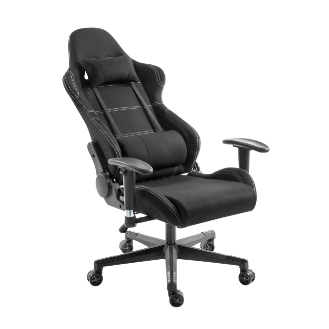 Upholstered Fabric Gaming Chair with Headrest and Lumbar Support CH06-14 An Ideal Seat of Choice for Working, Studying and Gaming from china(chinese)