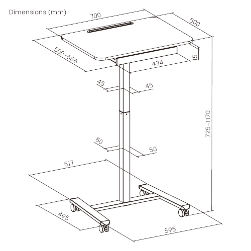 GlideMove Sit-Stand Workstation FWS16-02 Move at Your Rhythm. from china(chinese)